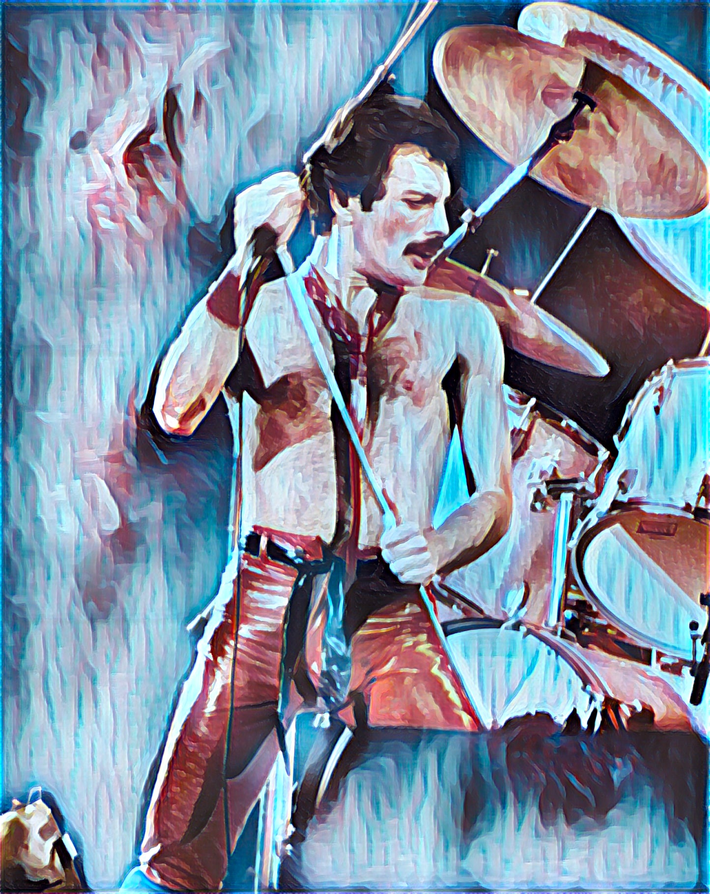 Freddie Mercury - Queen - Canvas Print Artwork