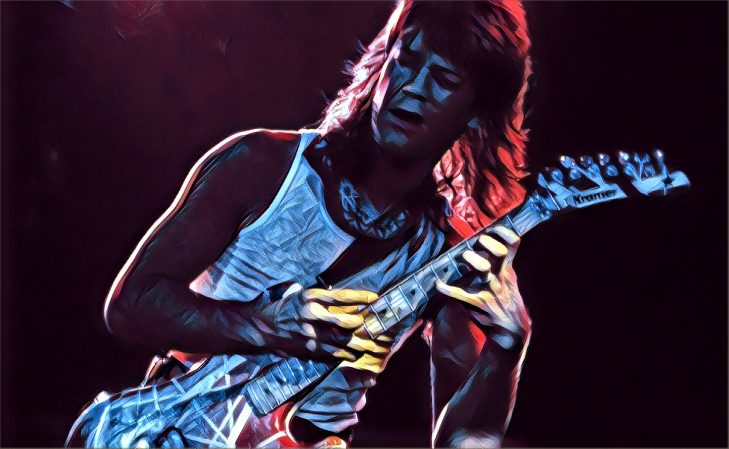 Eddie Van Halen - Van Halen - Canvas Print Artwork