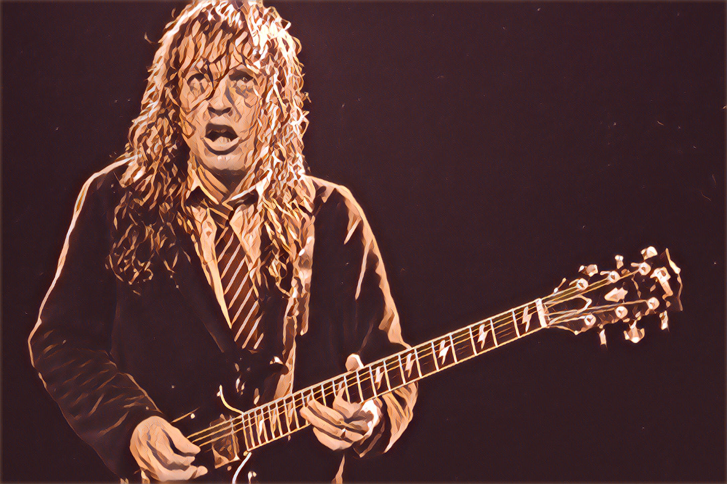 Angus Young - AC/DC - Canvas Print Artwork