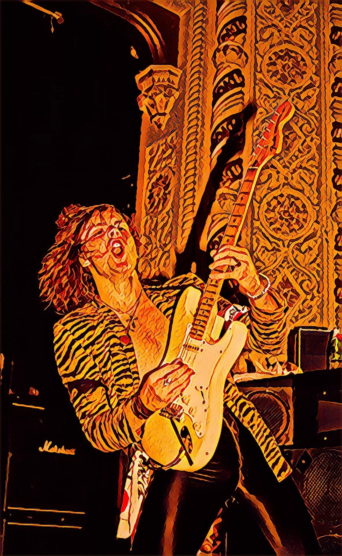 Yngwie J Malmsteen- Alcatrazz & Rising Force- Canvas Print Artwork