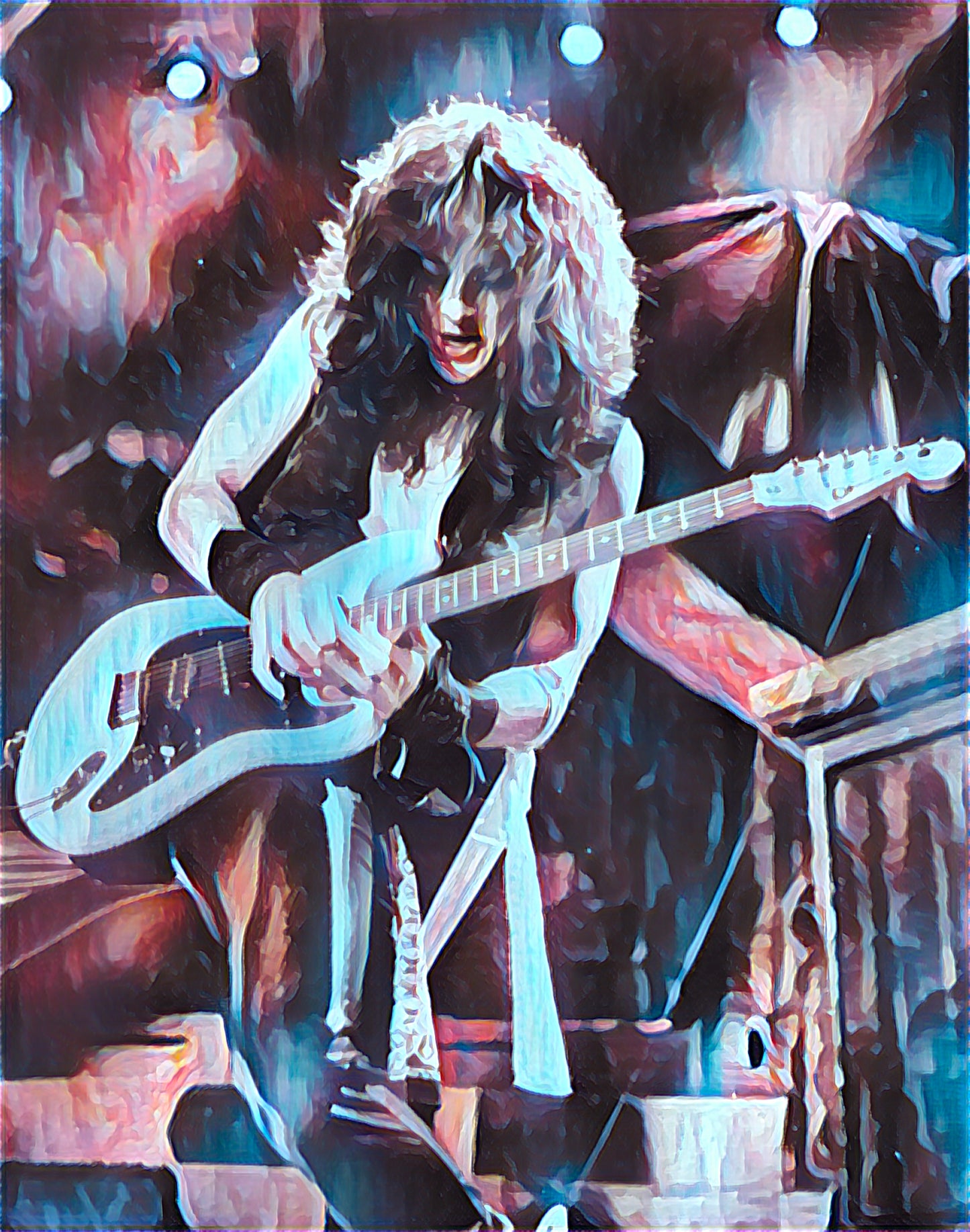 Jake E Lee - Ozzy Osbourne Band - Canvas Print Artwork